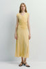 Mille Rouched Dress Yellow