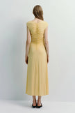 Mille Rouched Dress Yellow