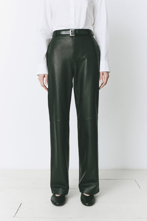 Rue Sophie Claude Leather Pant Black