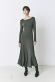 Rue Sophie Cler Jersey Midi Dress Grey