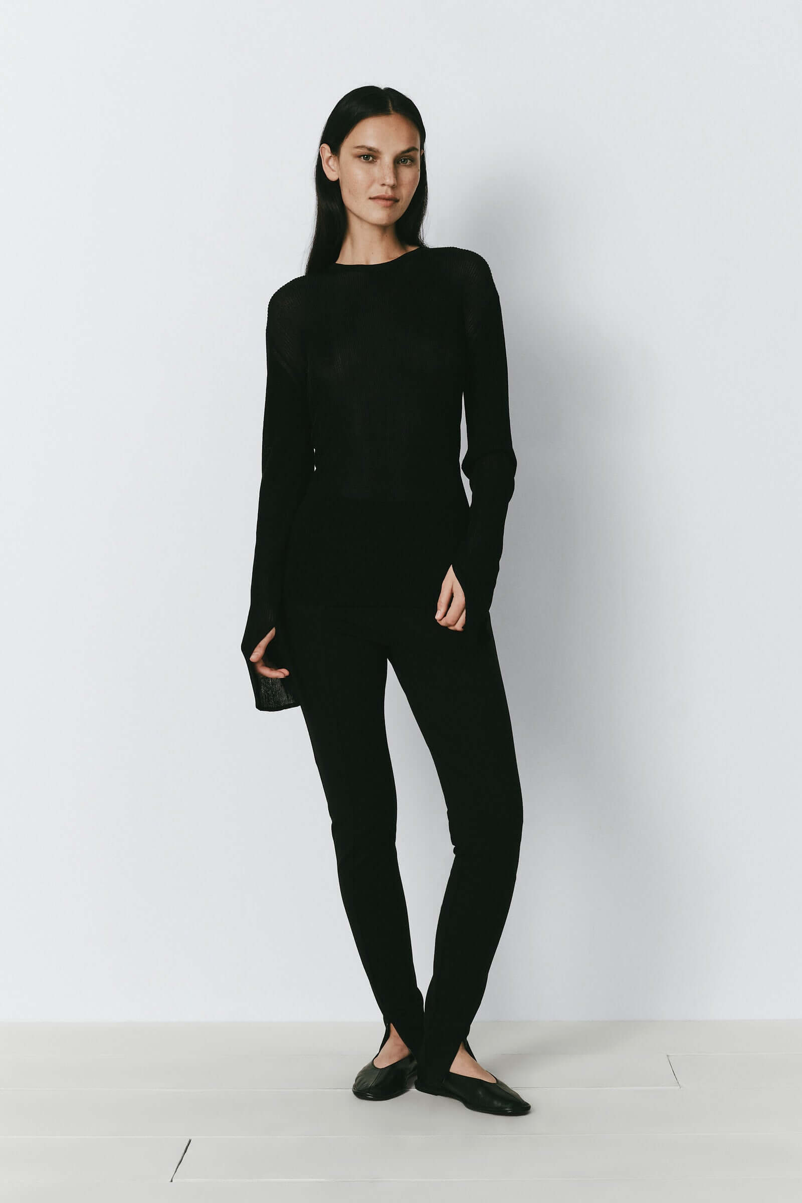 Deni Knit Top in Black