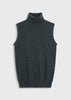 Rue Sophie Denis Turtleneck Sleeveless top Topaz