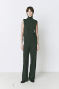 Rue Sophie Denis Turtleneck Sleeveless top Topaz