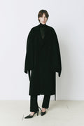 Rue Sophie Grand Scarf Midi Coat Black