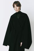 Rue Sophie Grand Scarf Midi Coat Black