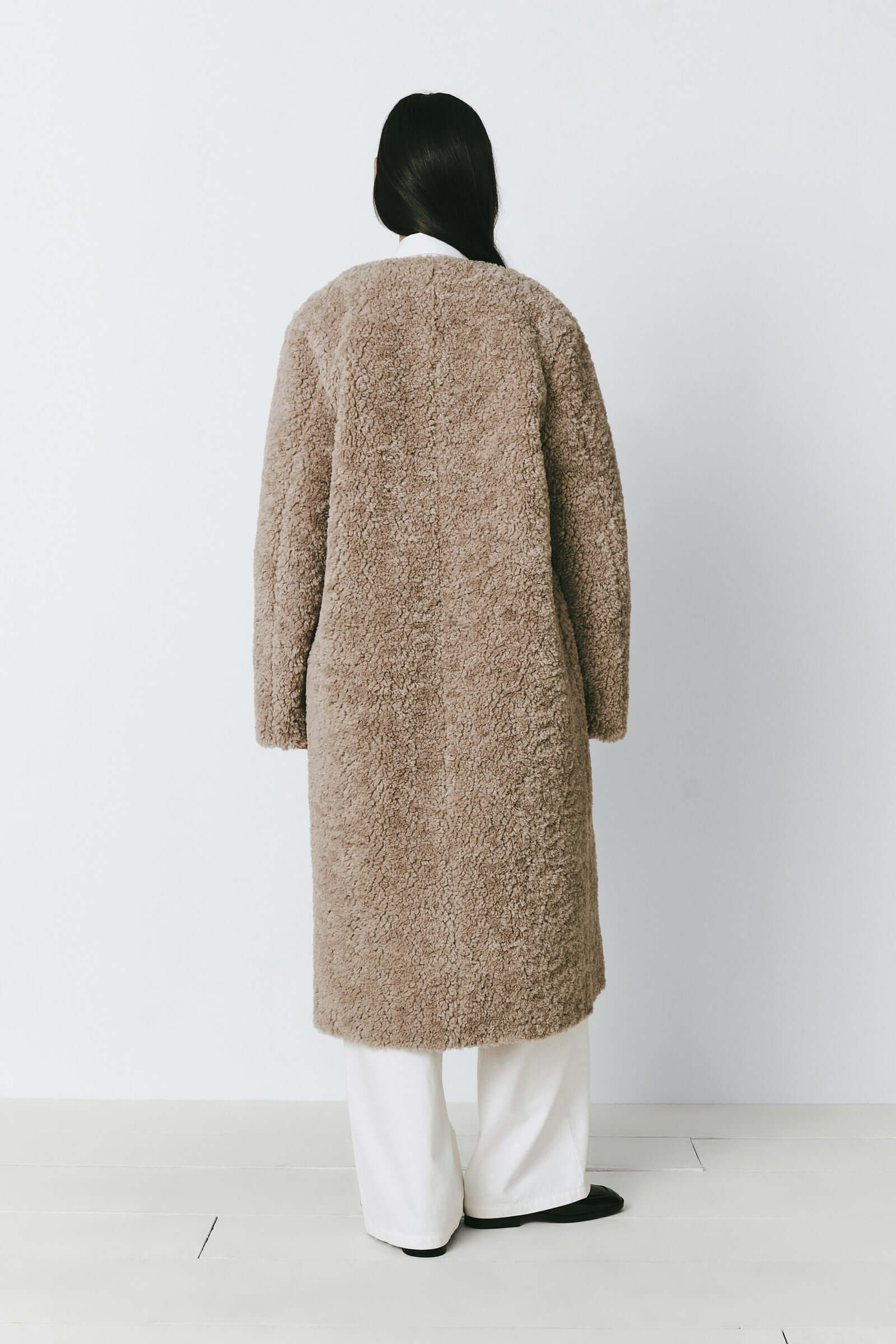 Jehanne Coat in Taupe