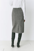 Rue Sophie Le Marais Pencil Midi Skirt Grey