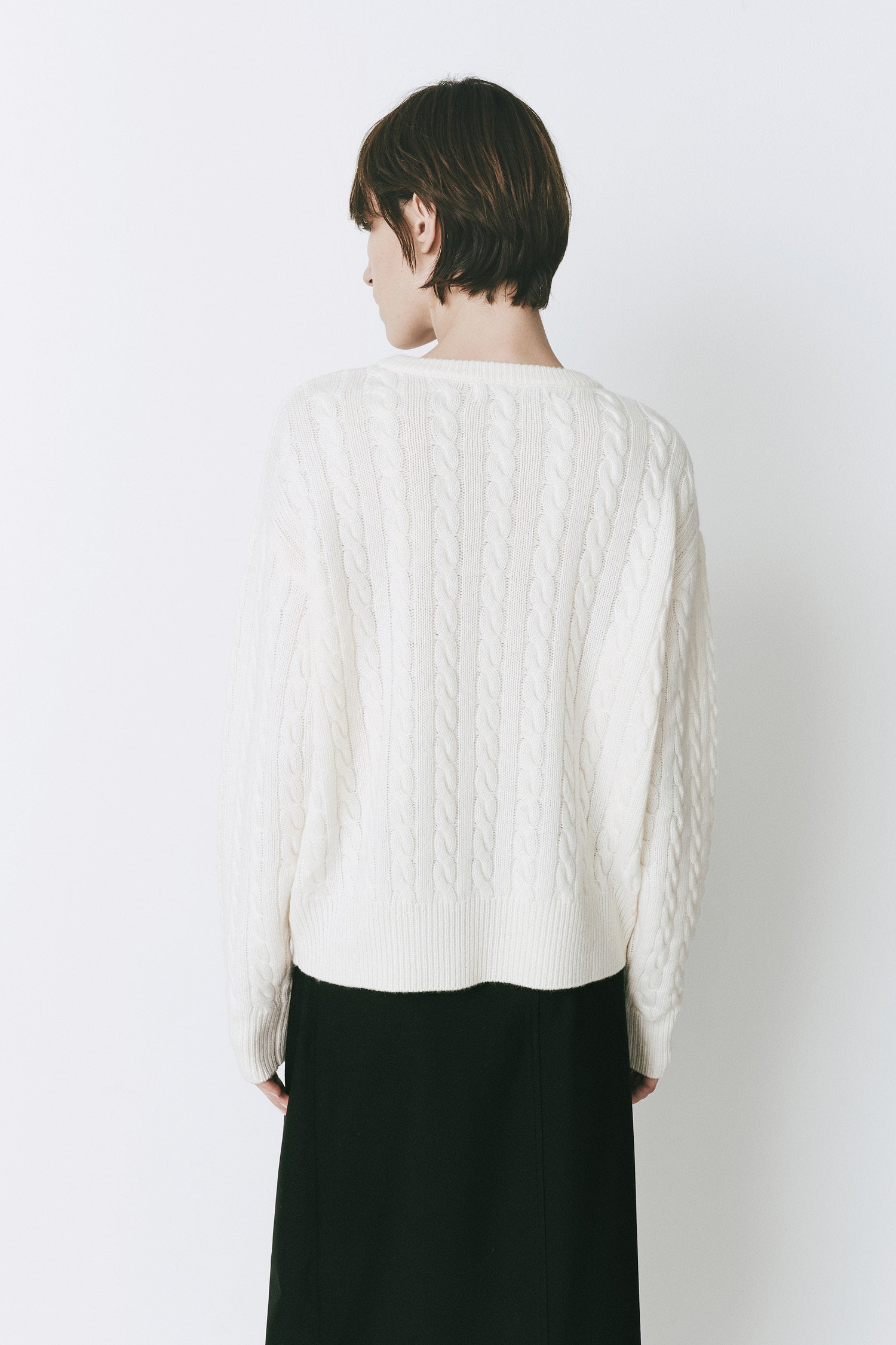 Rue Sophie Lyon Crewneck Sweater Ivory