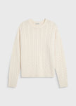 Rue Sophie Lyon Crewneck Sweater Ivory