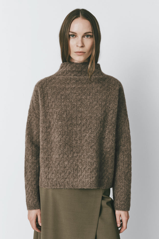 Merle Sweater in Mushroom