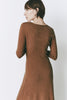 Mignet Sweater Dress in Tobacco