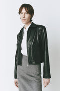 Rue Sophie Peri Cropped Leather Jacket