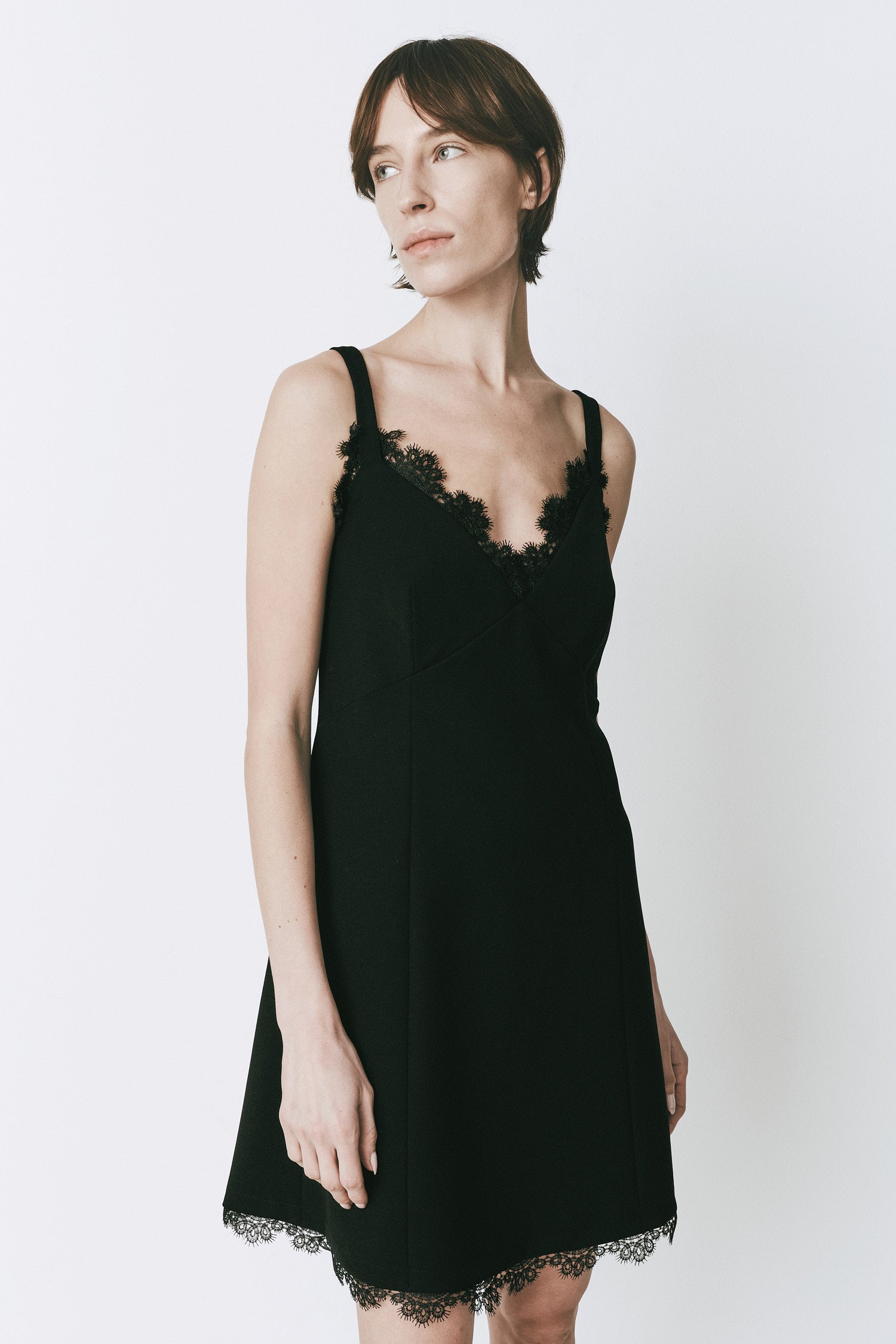 Rêve Lace Trimmed Mini Dress