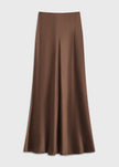 Rue Sophie Rivoli Silk Skirt Brown