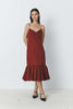 Roxane Dress in Bordeaux