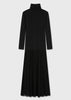 Solene Turtleneck Maxi Dress Black