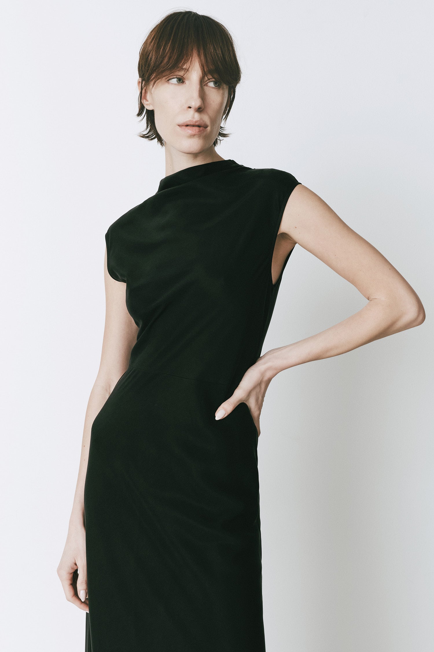 Rue Sophie Valette Midi Dress Black