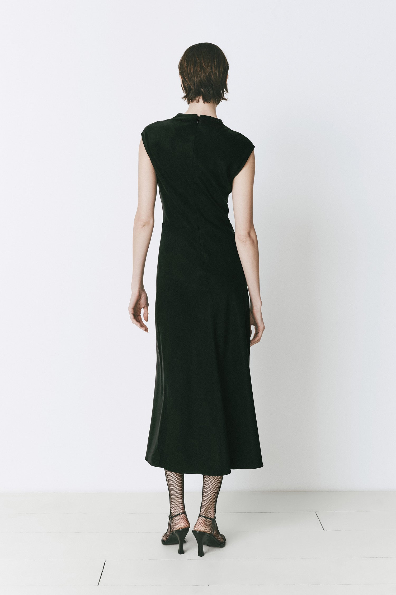 Rue Sophie Valette Midi Dress Black