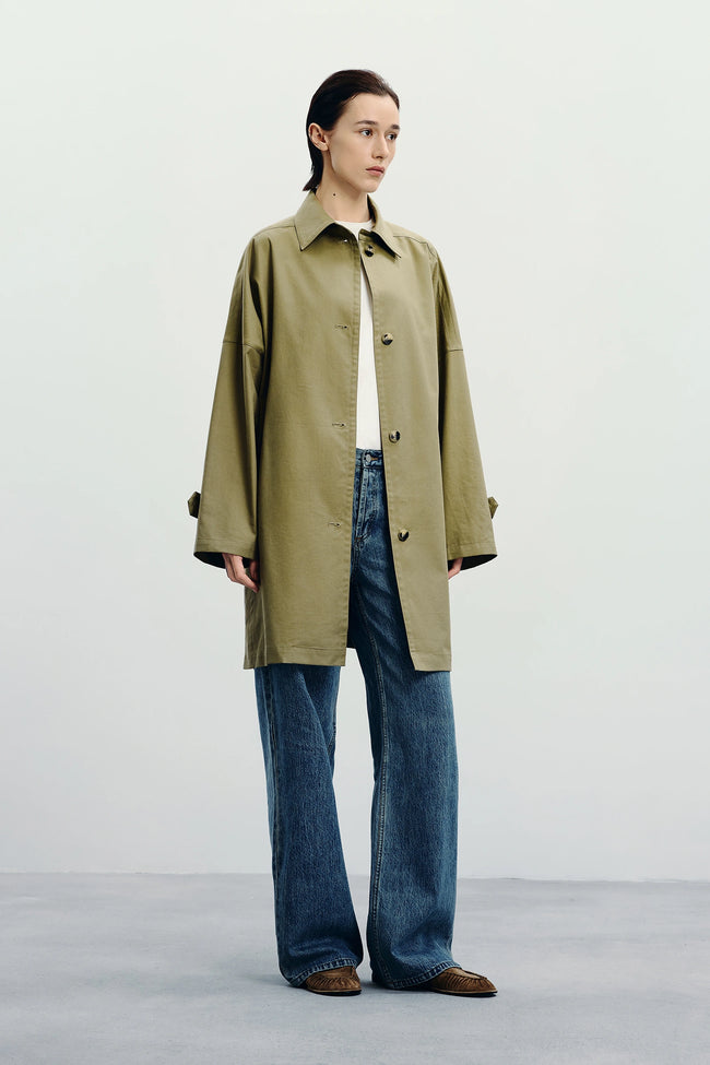 Provenance Oversized Jacket in Olive