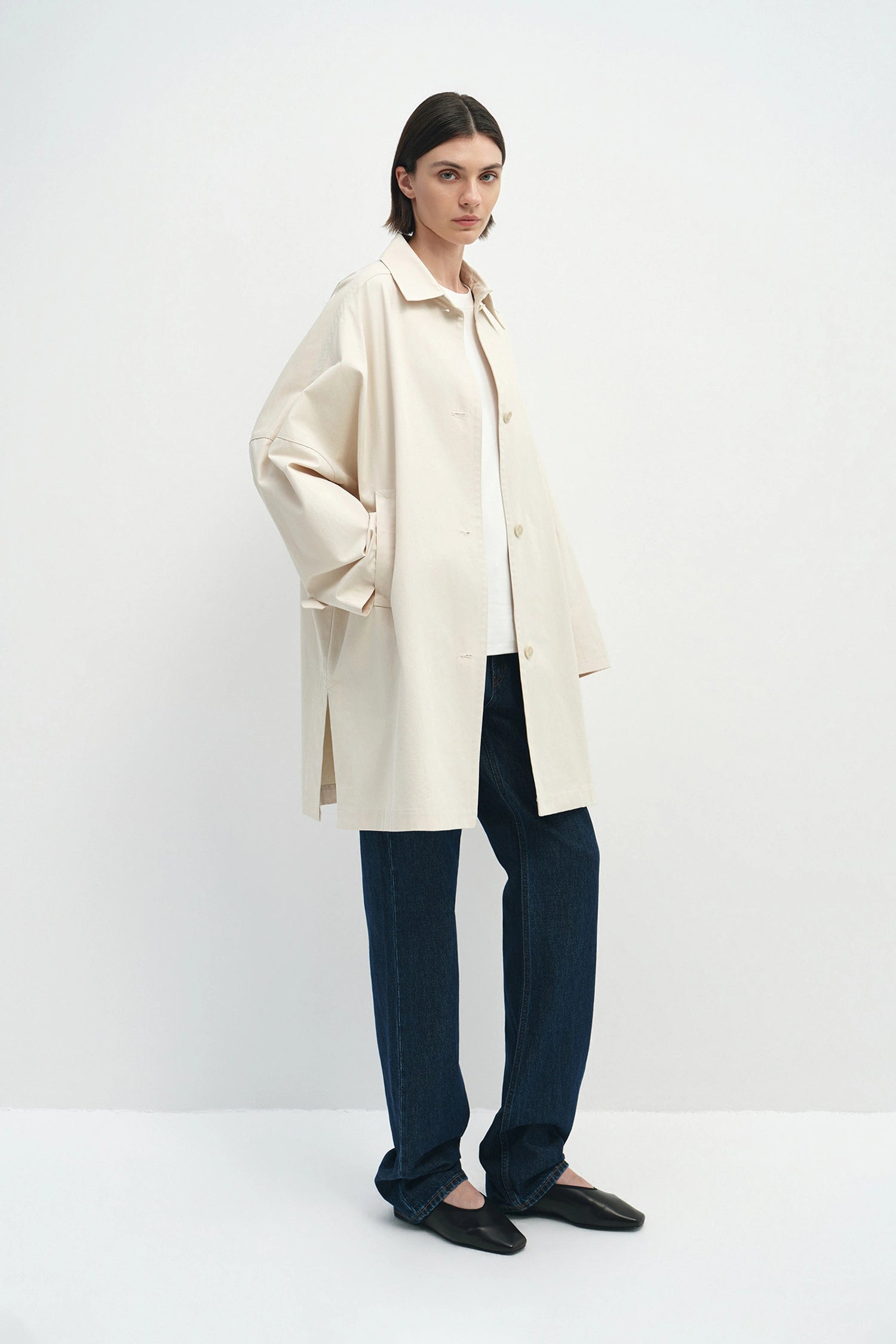 Provenance Oversized Jacket Stone