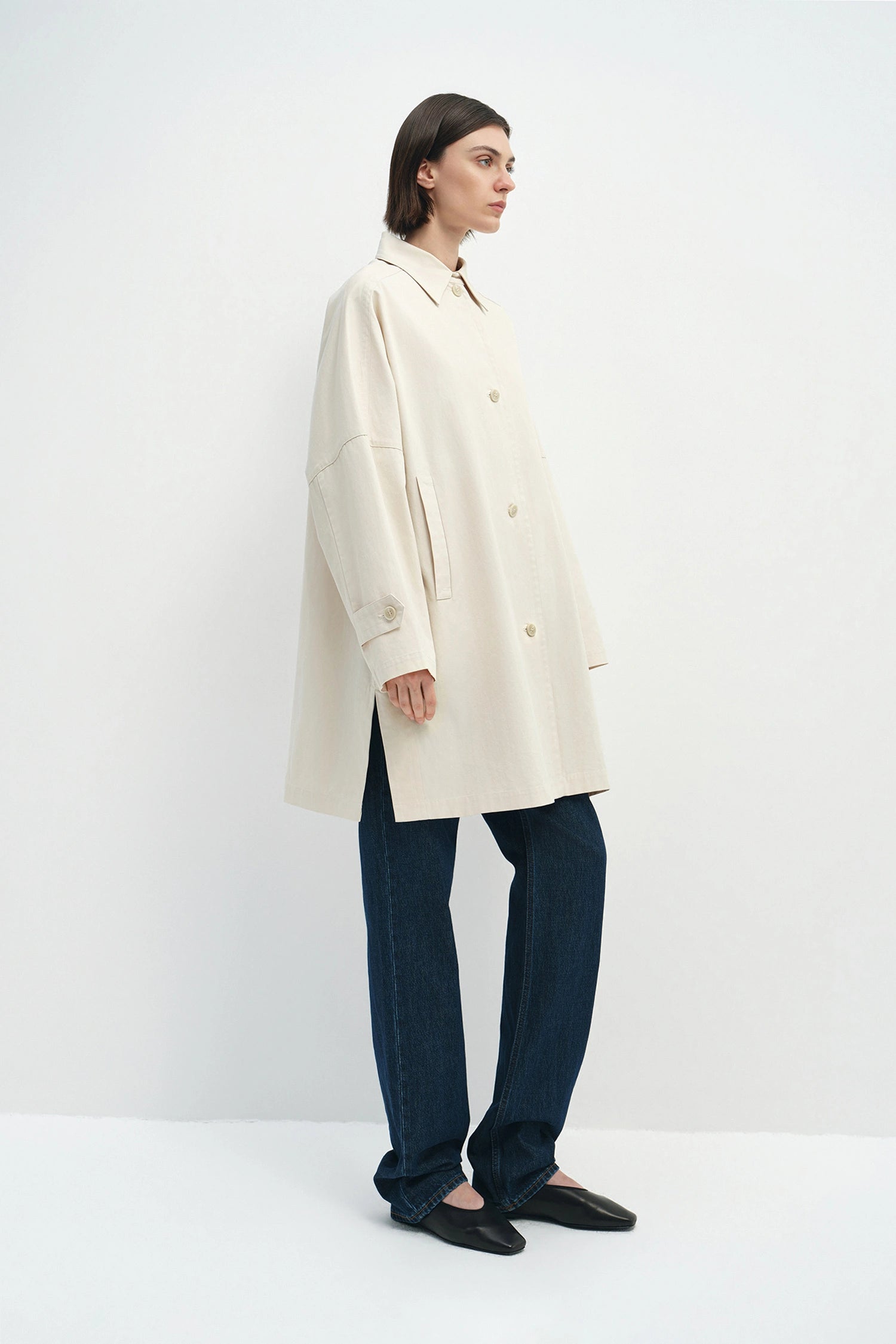 Provenance Oversized Jacket Stone