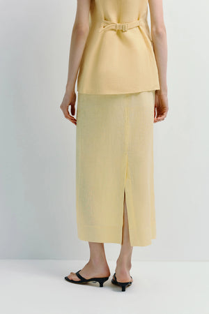 Adan Linen Midi Skirt