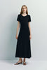 Ciles Drapey Tee Dress Black