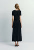 Ciles Drapey Tee Dress Black