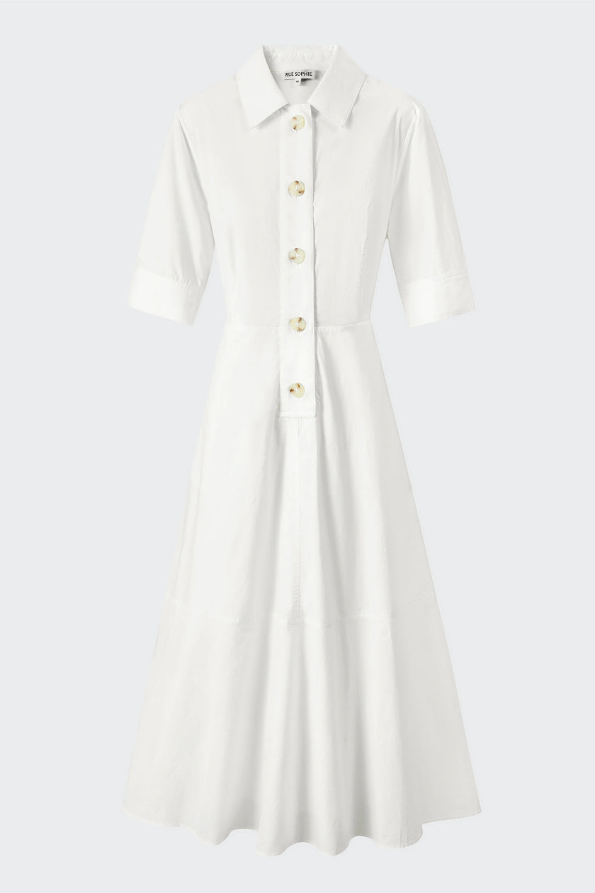 Beca Shirt Dress White