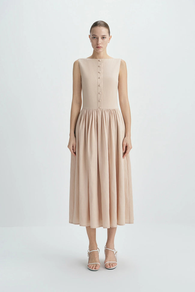 Luiza Button Front Dress
