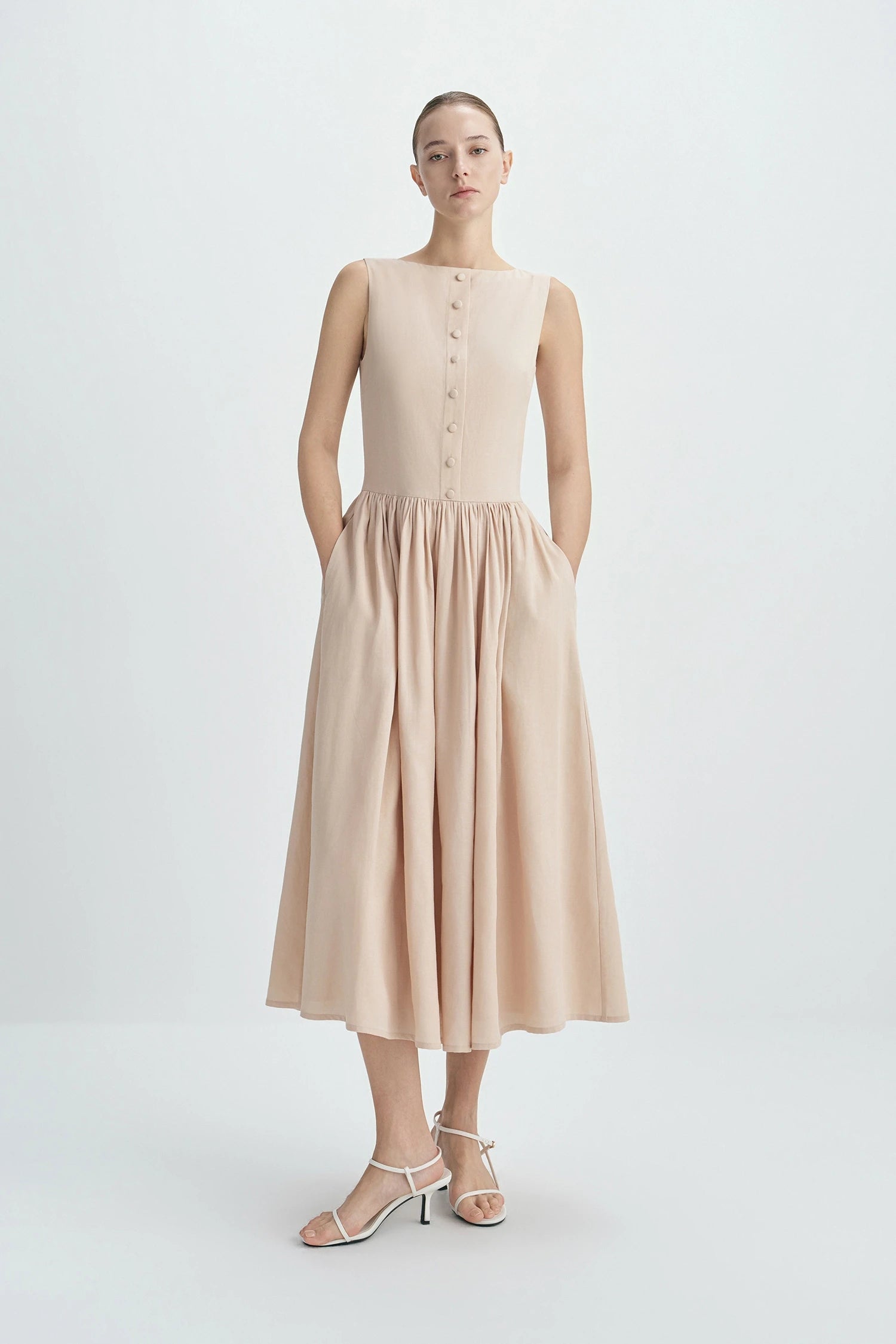 Luiza Button Front Dress