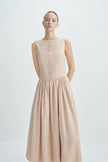 Luiza Button Front Dress