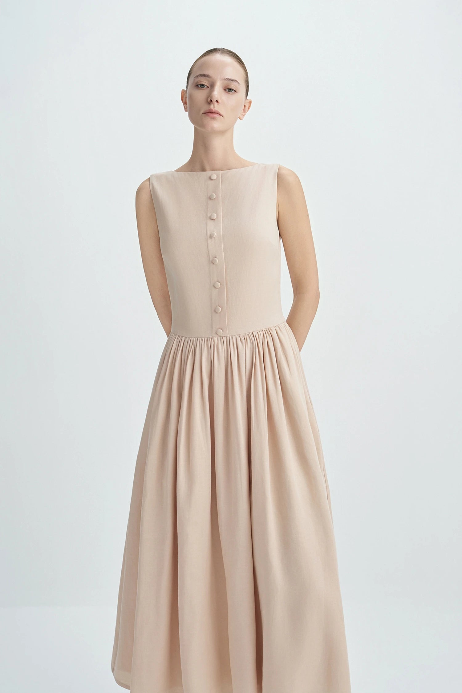 Luiza Button Front Dress
