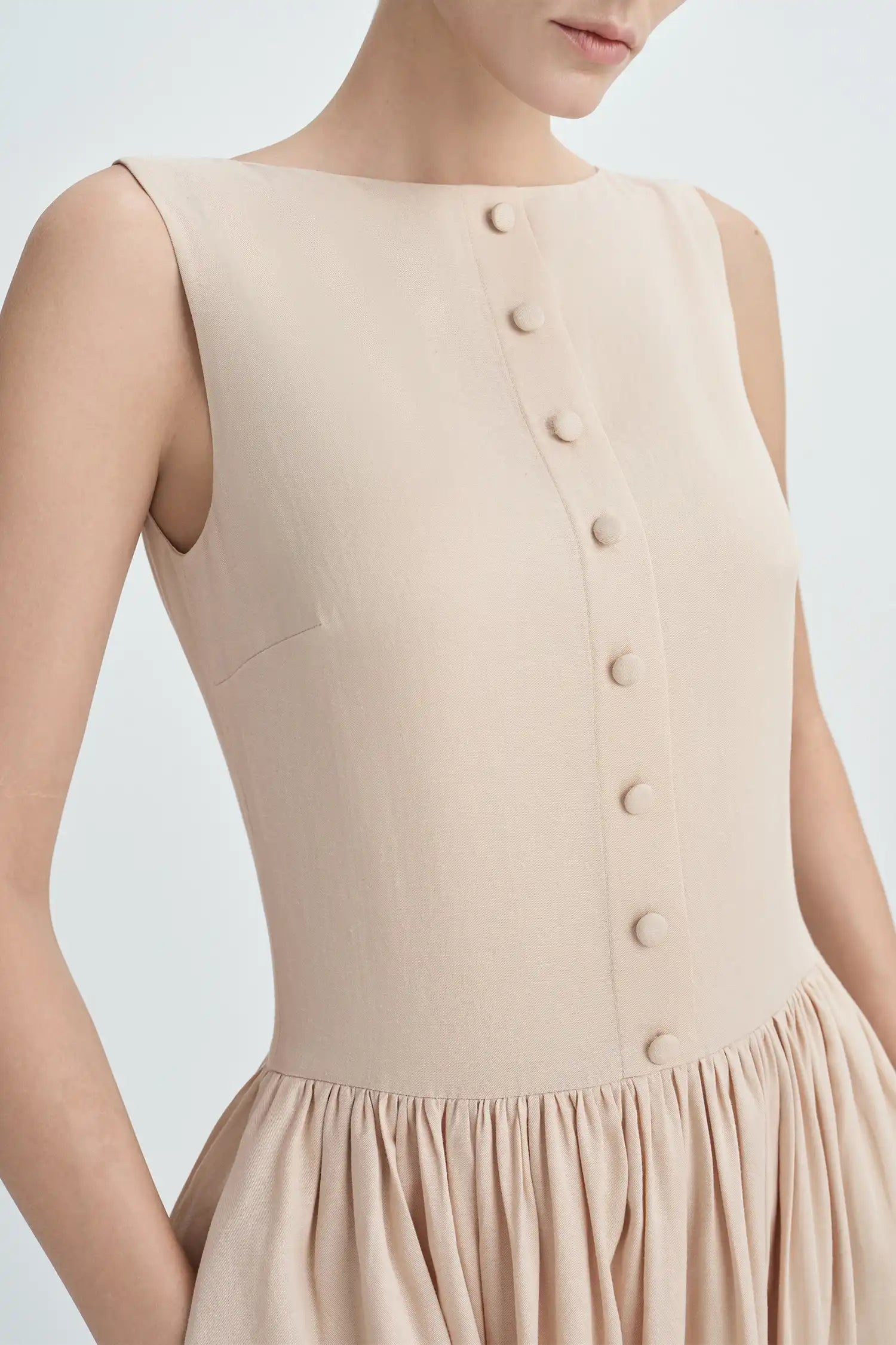 Luiza Button Front Dress