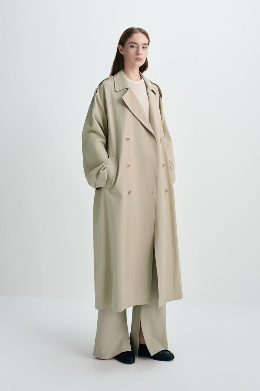 Balham Trench Coat Khaki