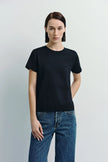 Fay Crew Neck Tee Black