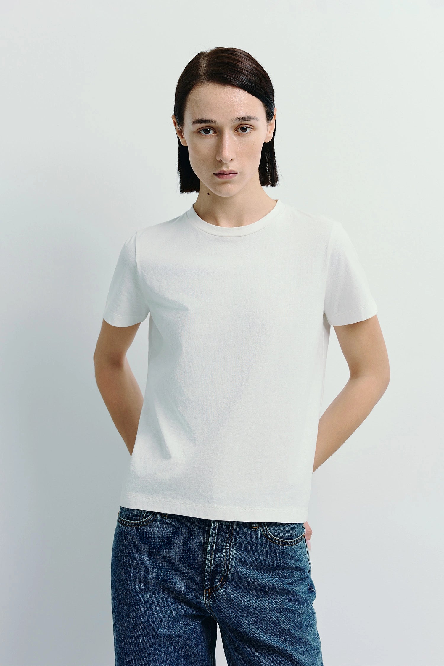 Fay Crew Neck Tee White