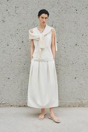Sora Balloon Skirt Egret