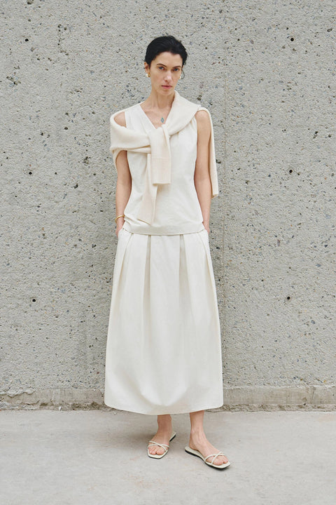 Sora Balloon Skirt Egret