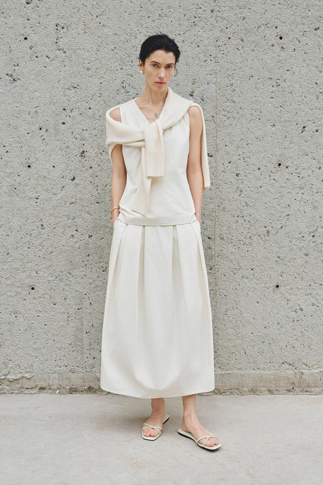 Sora Balloon Skirt Egret