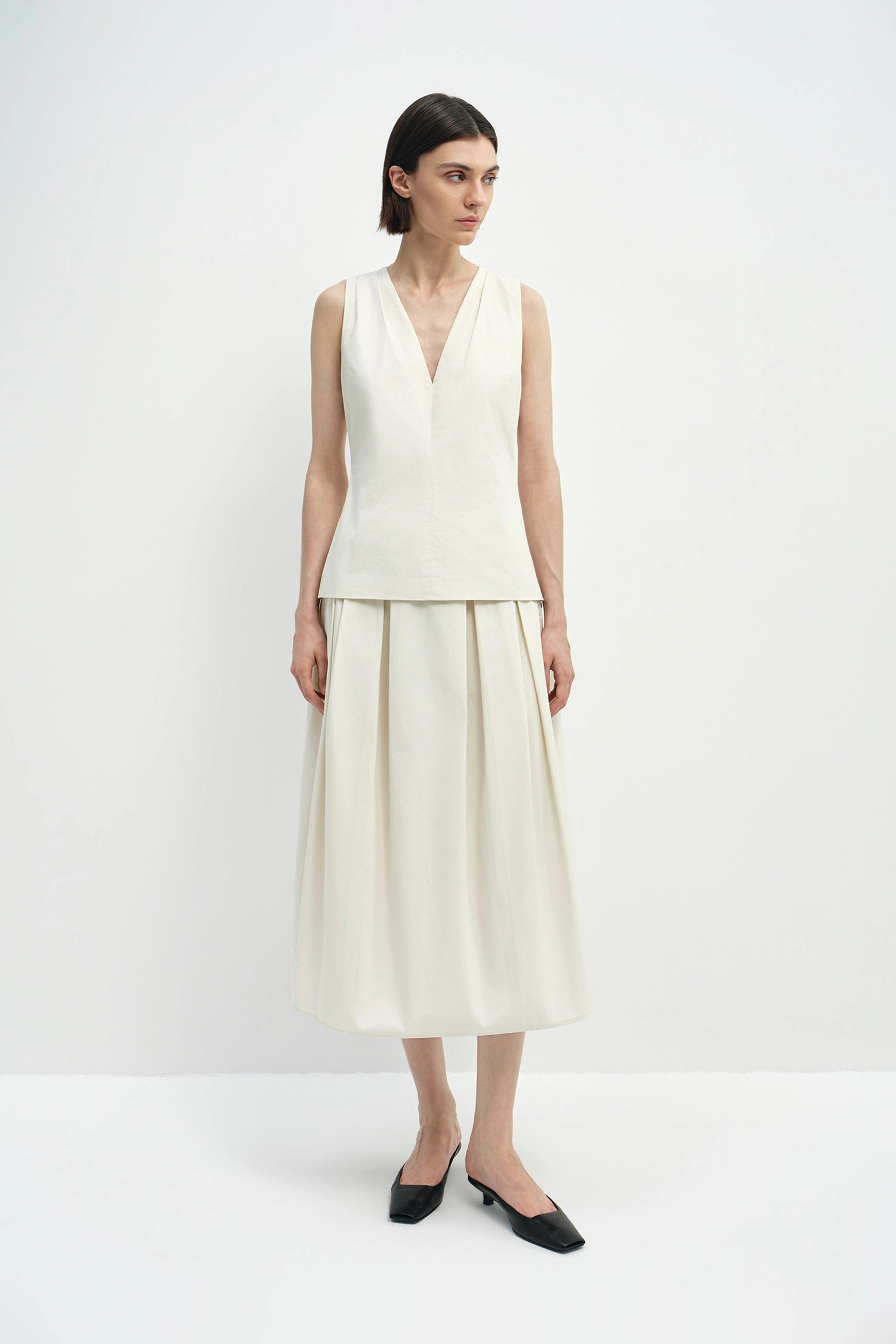 Sora Balloon Skirt Egret