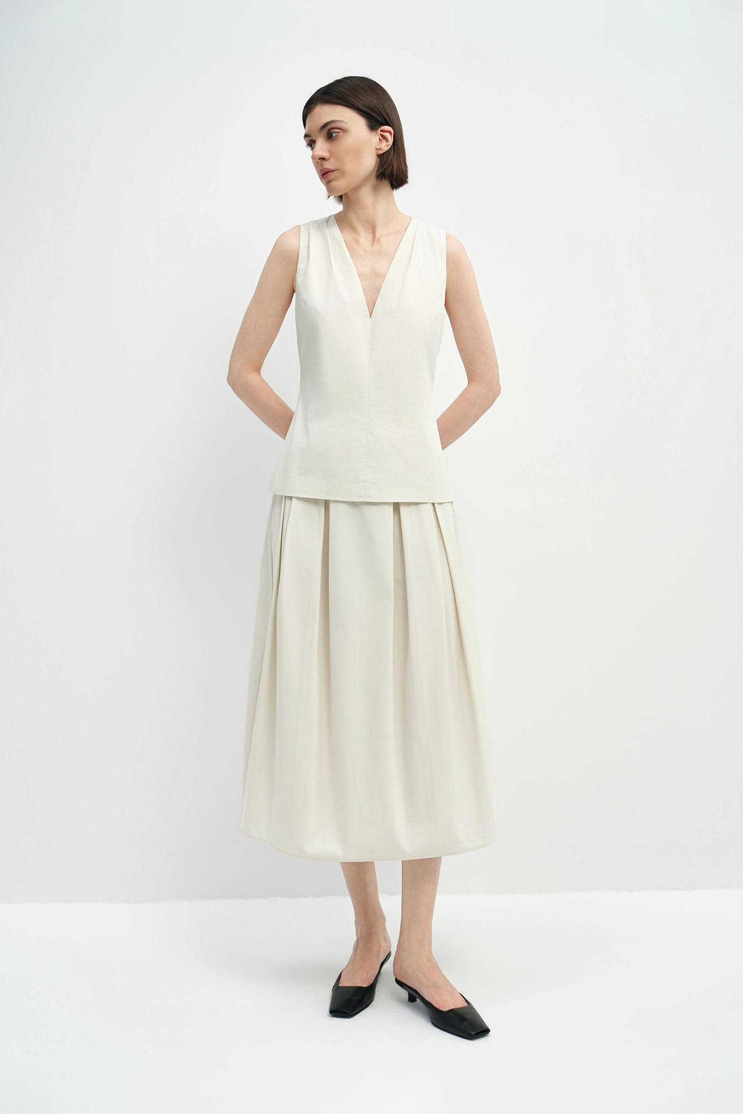 Sora Balloon Skirt Egret