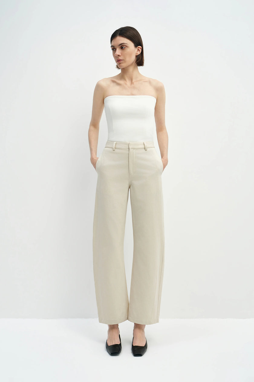 Cléa Barrel Leg Pant Egret