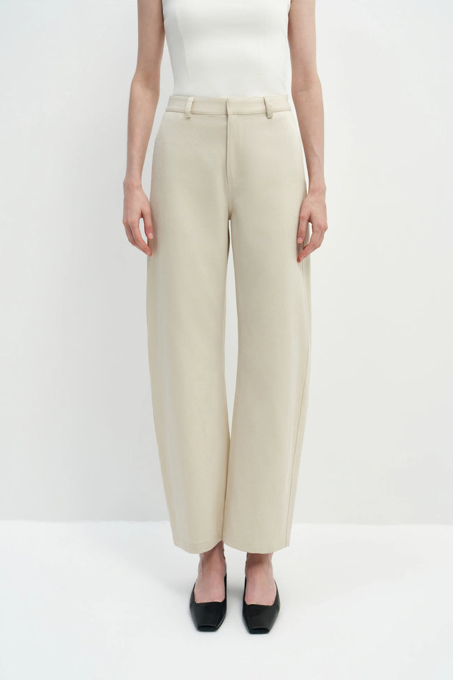 Cléa Barrel Leg Pant Egret
