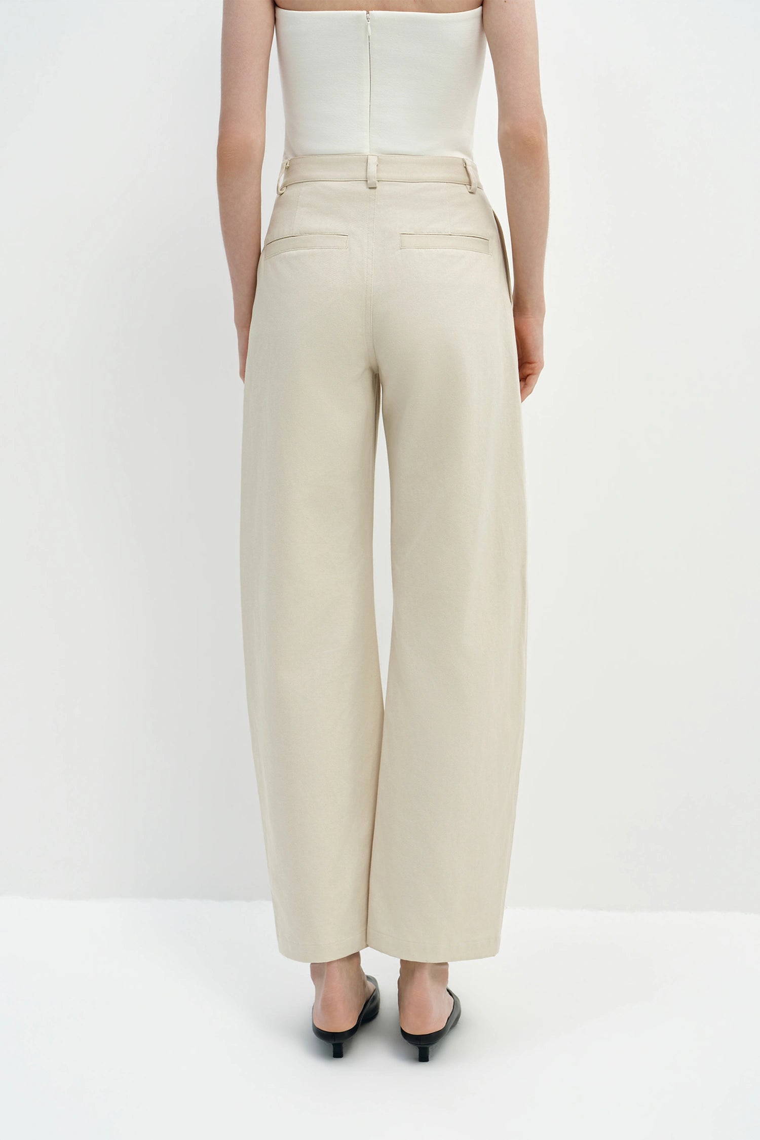 Cléa Barrel Leg Pant Egret