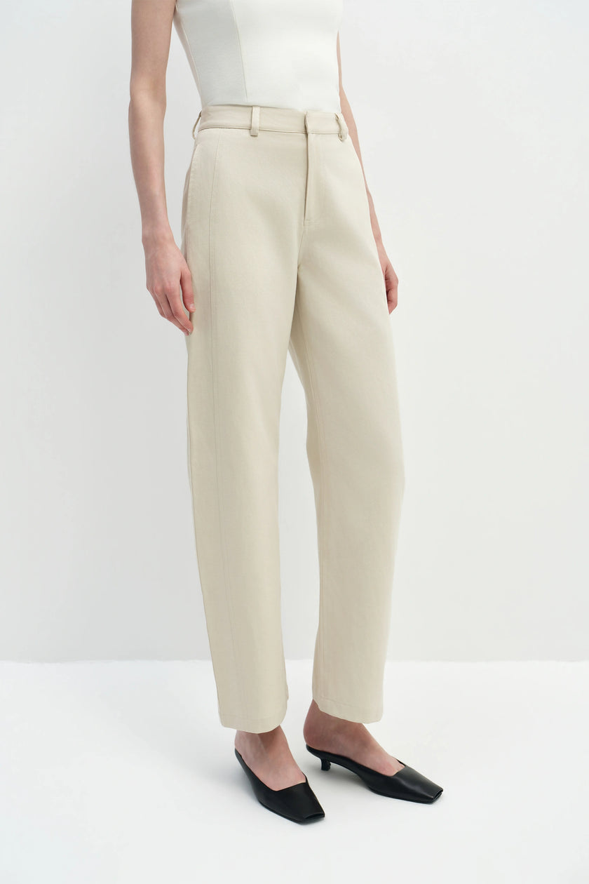 Cléa Barrel Leg Pant Egret