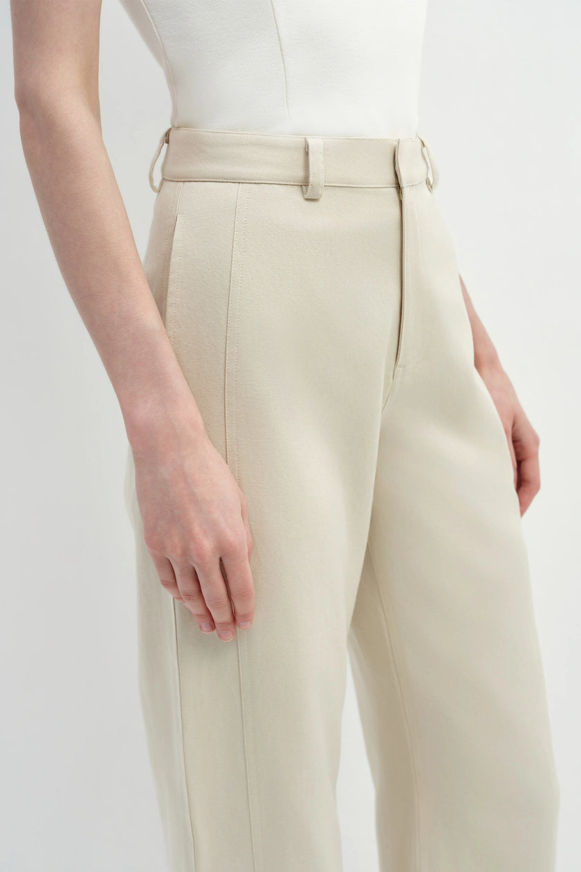 Cléa Barrel Leg Pant Egret