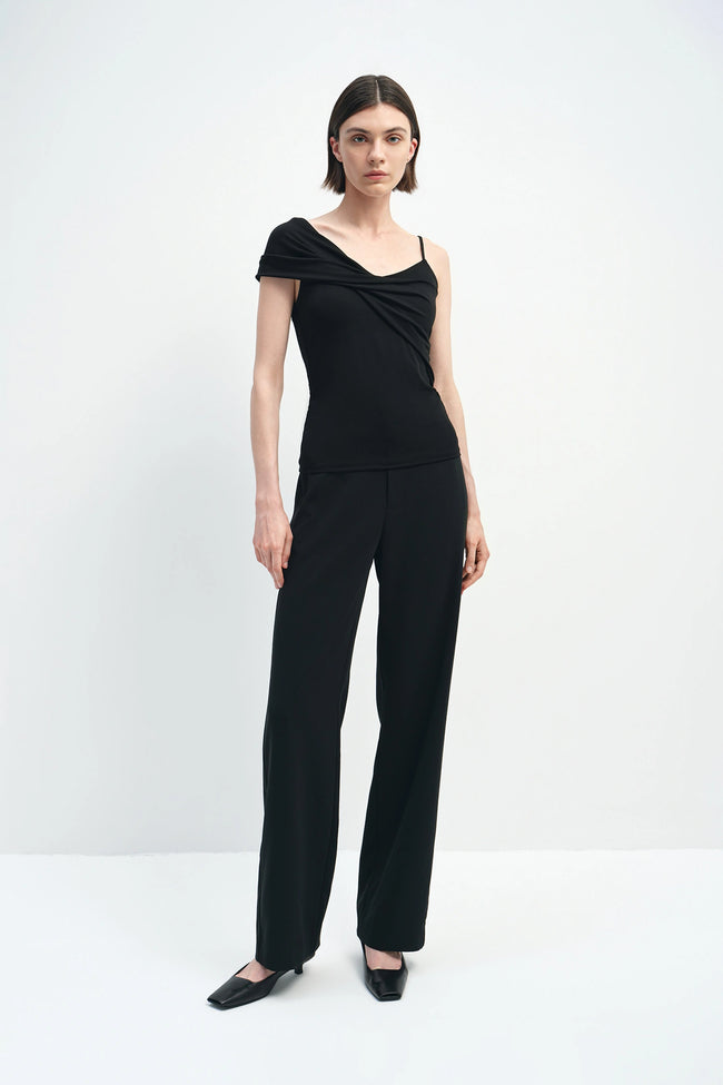 Elin Cinched Waist Pant Black