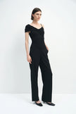 Elin Cinched Waist Pant Black