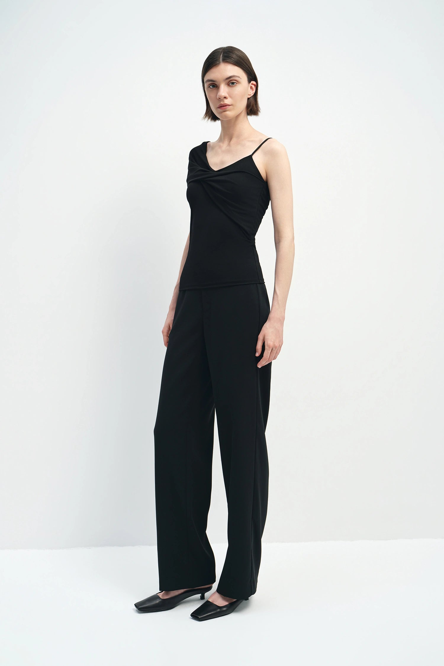 Elin Cinched Waist Pant Black